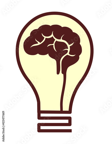 Brain and idea illustration