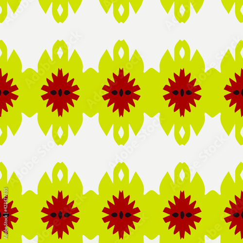 Geometric vector pattern with triangular elements. Seamless abstract ornament for wallpapers and backgrounds. 