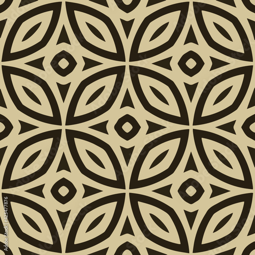 Geometric vector pattern with triangular elements. Seamless abstract ornament for wallpapers and backgrounds. 