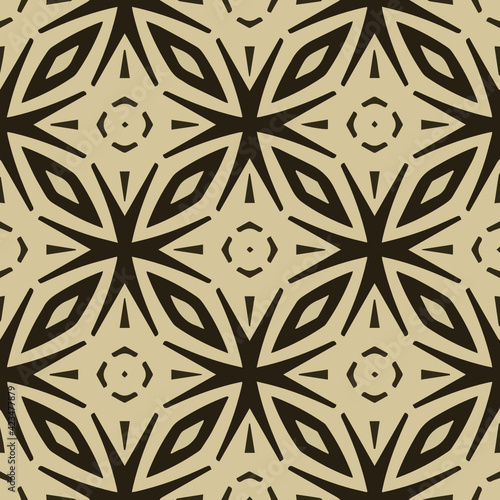 Geometric vector pattern with triangular elements. Seamless abstract ornament for wallpapers and backgrounds. 