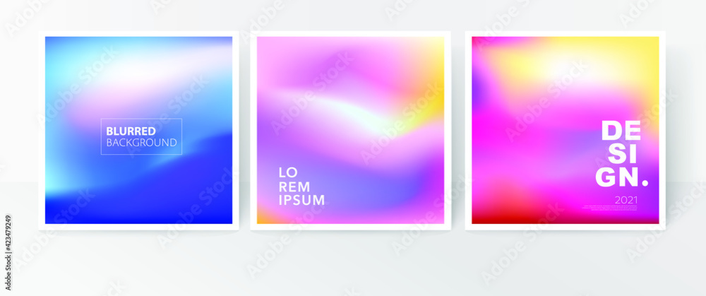 Colourful Gradient mesh Blurred background. Design for banner or post.