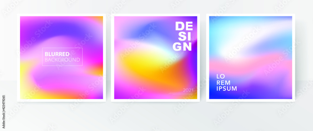 Blurred background. Colourful Gradient mesh Design for banner or post.
