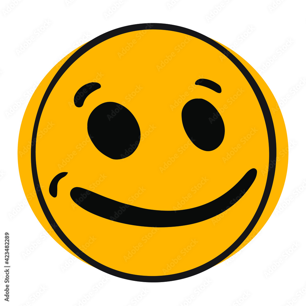 Funny happy face symbol. Eps 10 vector illustration. Funny happy face symbol. Eps 10 vector illustration.