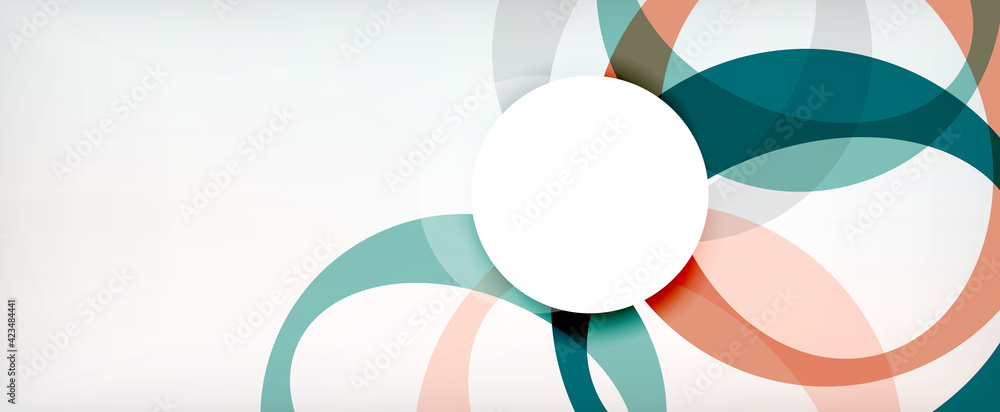 Ring geometric shapes, o letter repetition wallpaper. Abstract background for business or technology presentations, internet posters or web brochure covers Ring geometric shapes, o letter repetition wallpaper. Abstract background for business or technology presentations, internet posters or web brochure covers
