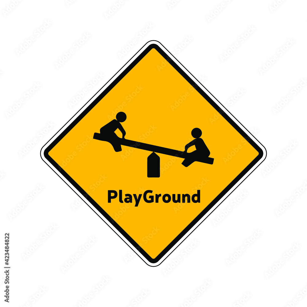 Playground Sign Vector. Eps10 vector illustration. Playground Sign Vector. Eps10 vector illustration.
