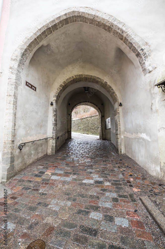 Fototapeta premium Street of old Tallinn
