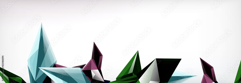 Vector 3d triangles and pyramids abstract background for business or technology presentations, internet posters or web brochure covers Vector 3d triangles and pyramids abstract background for business or technology presentations, internet posters or web brochure covers