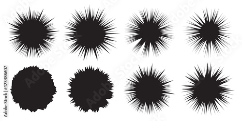 Burst set. Star collection. Splash design elements. Blast objects. Sale banners. Bangs set. Vector illustration