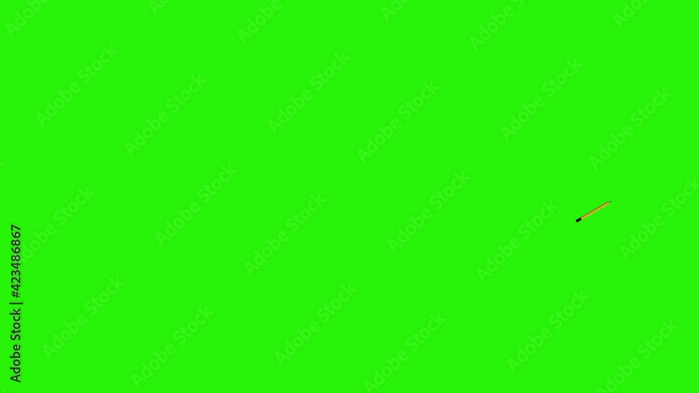 Office tools elements animation on green screen chroma key, flat design Office tools elements animation on green screen chroma key, flat design