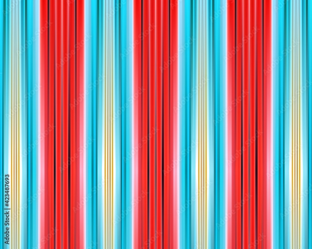赤と水色と光のストライプ 赤と水色と光のストライプ