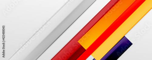 Color abstract lines trendy geometric background for business or technology presentation  internet poster or web brochure cover  wallpaper