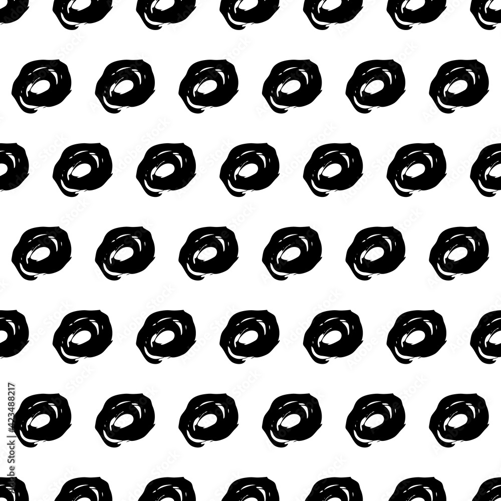 Seamless pattern with black brushstrokes Seamless pattern with black brushstrokes