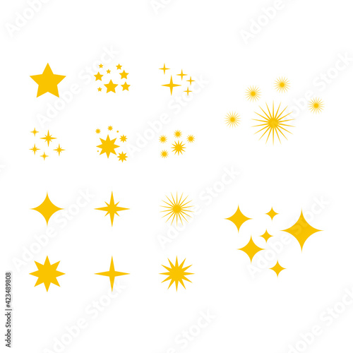 web icons set stars. Simple vector illustration.