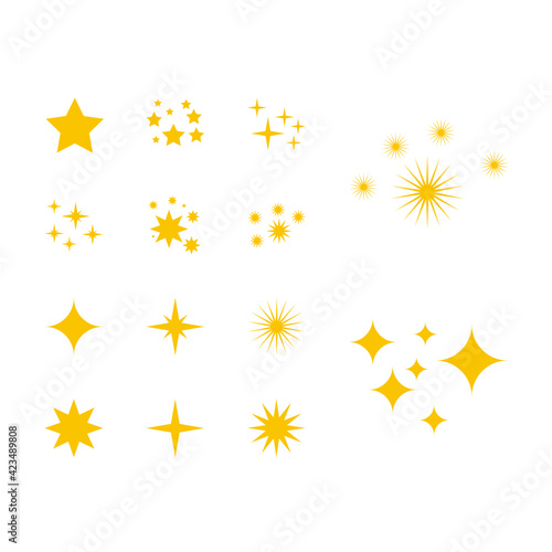 web icons set stars. Simple vector illustration.