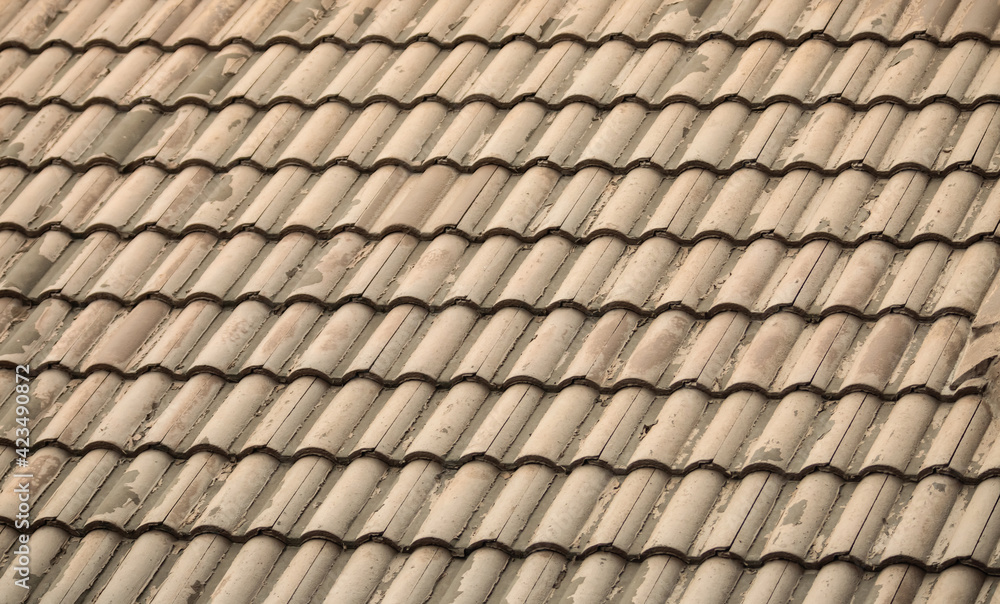 background old brown roof wavy vertical part of the building background old brown roof wavy vertical part of the building