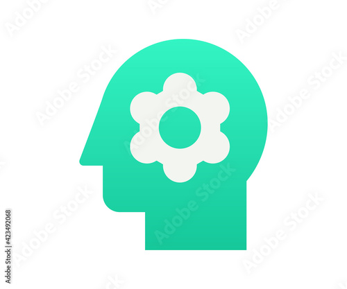 thought process think single isolated icon with gradient style