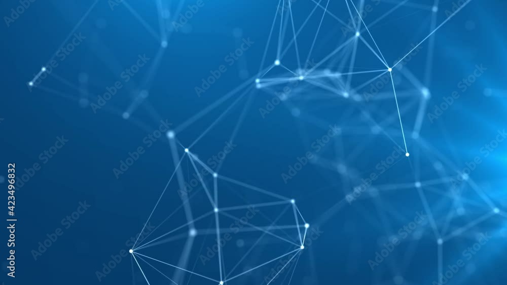 Network connection structure. Abstract background with moving dots and lines. Futuristic illustration. Digital technology design. 3d rendering. Network connection structure. Abstract background with moving dots and lines. Futuristic illustration. Digital technology design. 3d rendering.