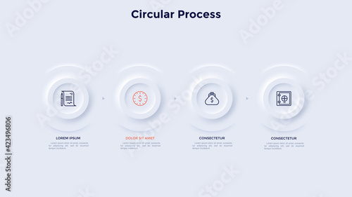 Vector Neumorphism Infographic
