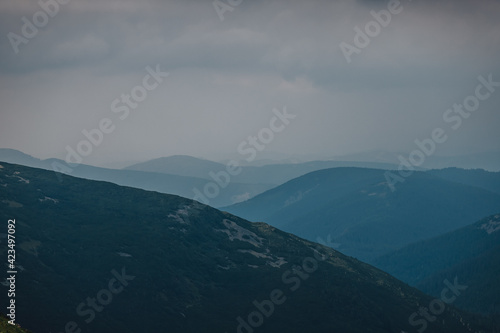 Carpathians, Gorgany massif, different weather