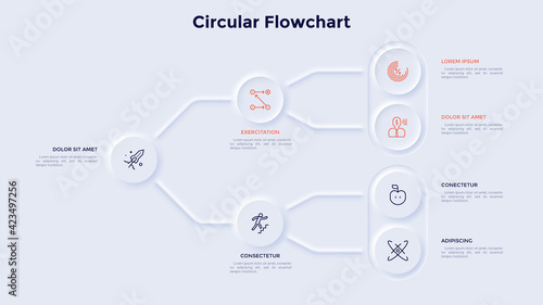 Vector Neumorphism Infographic