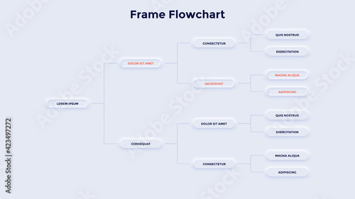 Vector Neumorphism Infographic
