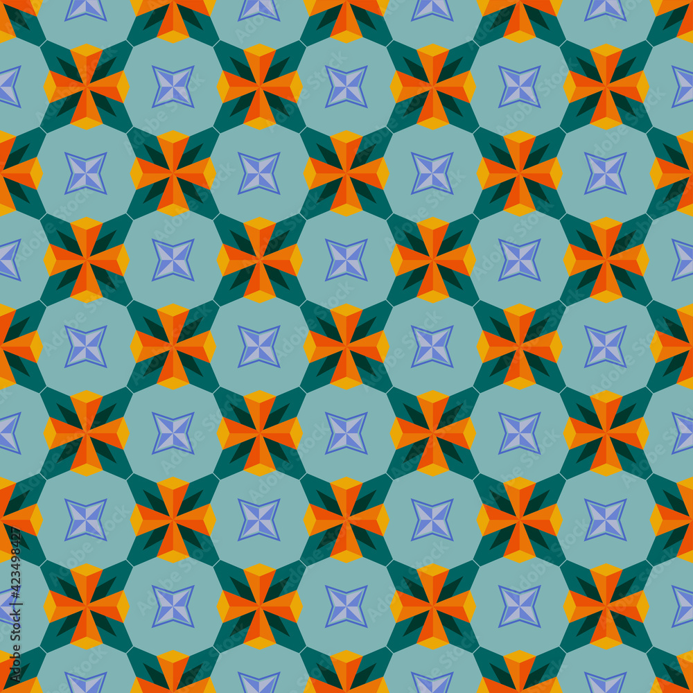 Abstract geometric seamless pattern. Abstract geometric seamless pattern.
