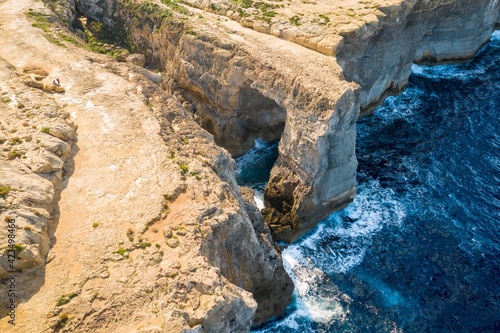 Aerial View of Wied il Mielah Arch