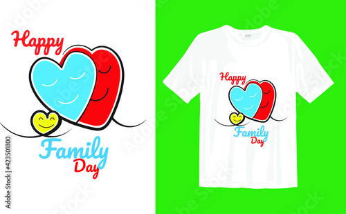 Happy family day t-shirt design (ID: 423501800)