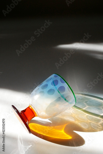 アンティーク氷コップ光のイメージ