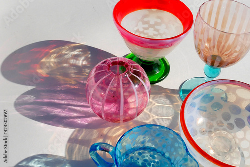 アンティーク氷コップ光のイメージ