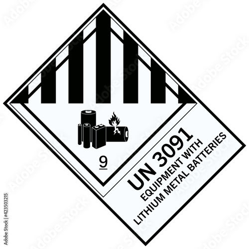 IATA Class 9 Equipment with lithium metal batteries