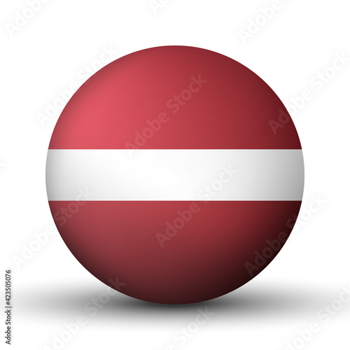 Glass light ball with flag of Latvia. Round sphere, template icon. Latvian national symbol. Glossy realistic ball, 3D abstract vector illustration highlighted on a white background. Big bubble Free Download Glass light ball with flag of Latvia. Round sphere, template icon. Latvian national symbol. Glossy realistic ball, 3D abstract vector illustration highlighted on a white background. Big bubble - GFXLoad