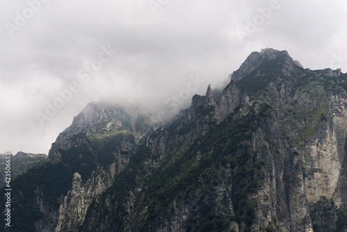 clouds over the mountains