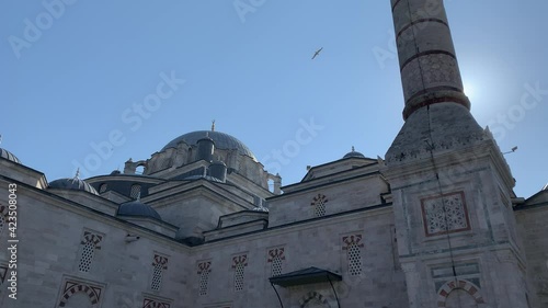 View on big and beautiful mosque