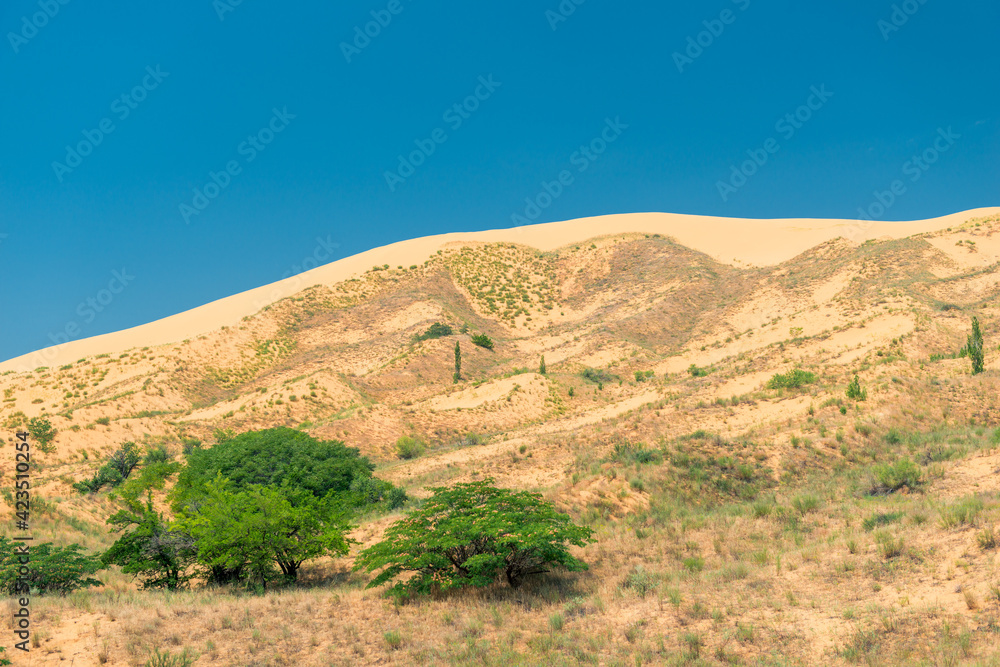 Sand dune dune Sarikum in Dagestan, Russia Sand dune dune Sarikum in Dagestan, Russia