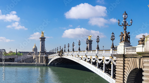 Alexandre Bridge in Paris, panorama