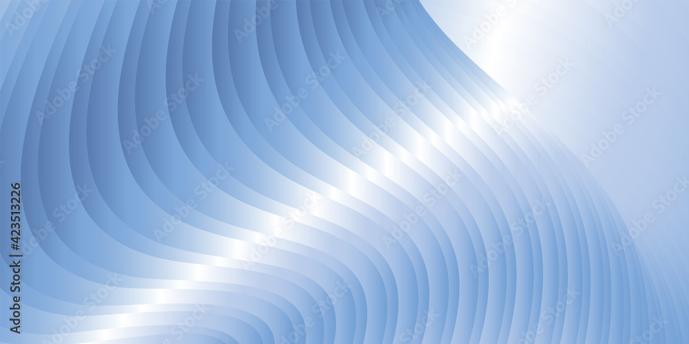 Obraz premium Metallic blue stripes, metallic gradient. Cover design. Creative background, wallpaper, magazine cover. EPS