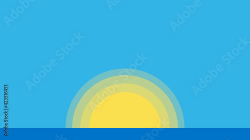 sfondo, mare, estate sole