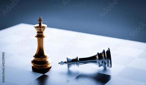 Canvas-taulu Chess game win and lose
