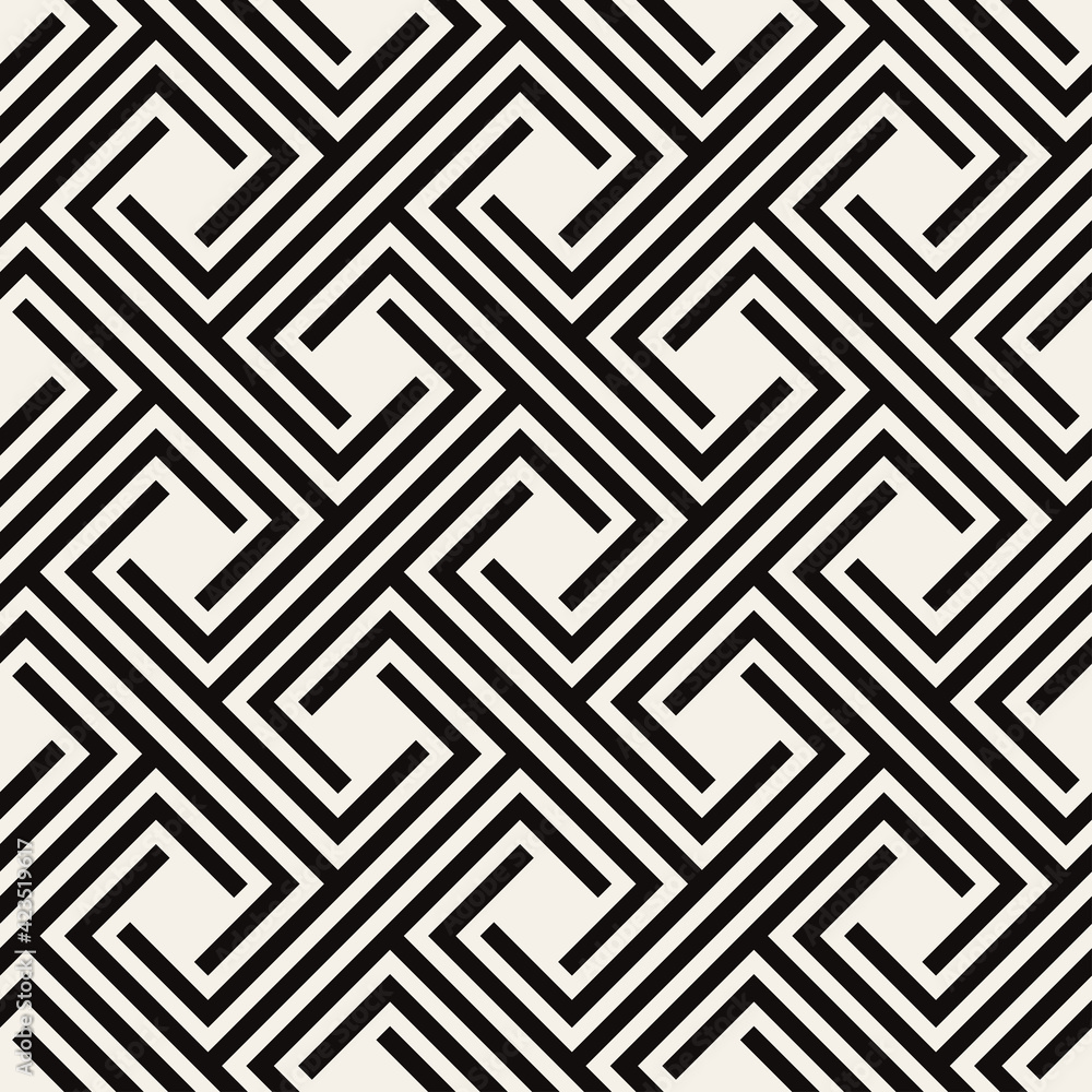Vector seamless pattern. Modern stylish texture. Repeating geometric tiles. Bold rectangular grid. Square elements form simple contrast print.