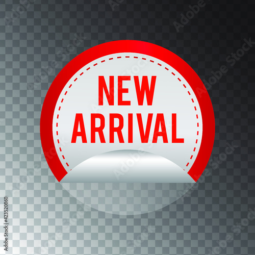 New Arrival labels icon vector. Sale promotion banner. Eps 10 vector illustration.