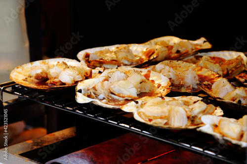 Kuromon Market Grilled Scallops