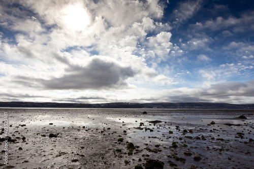 The river Clyde on a spring day in Scotland