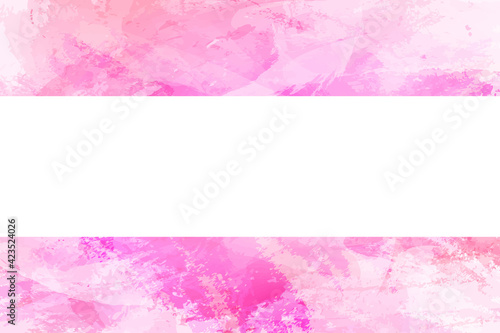 Abstract banner, template.Imitation of hand-painted brush strokes with splashes and drops.Card in blue colors.Drawing lines, stripes,chaotic spots.Add yout text.Vector
