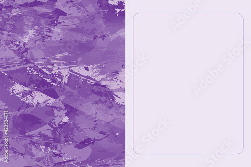 Banner, template with abstract hand-painted brush strokes with splashes and drops.Texture of stone, natural elements. Drawing lines, stripes,chaotic spots.Add yout text.Vector