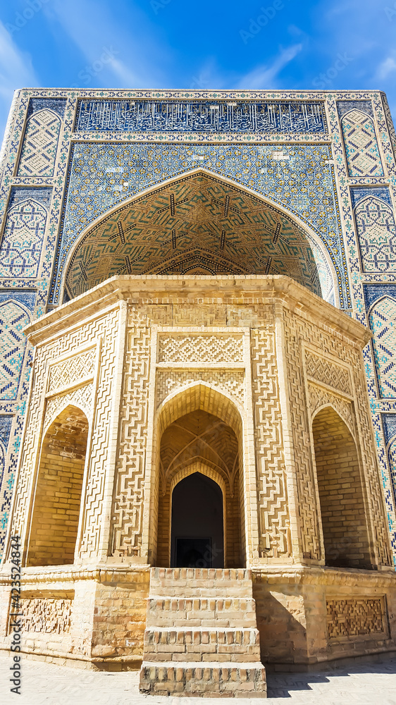 Traditional Islamic architecture and decor. Bukhara, Uzbekistan