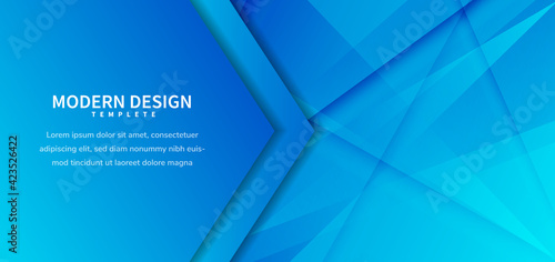 Template vector. Abstract blue diagonal background for business, banner, for announcement.