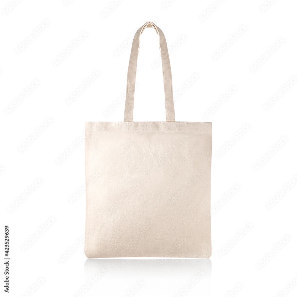 Blank Eco Friendly Beige Colour Fashion Canvas Tote Bag Isolated on ...
