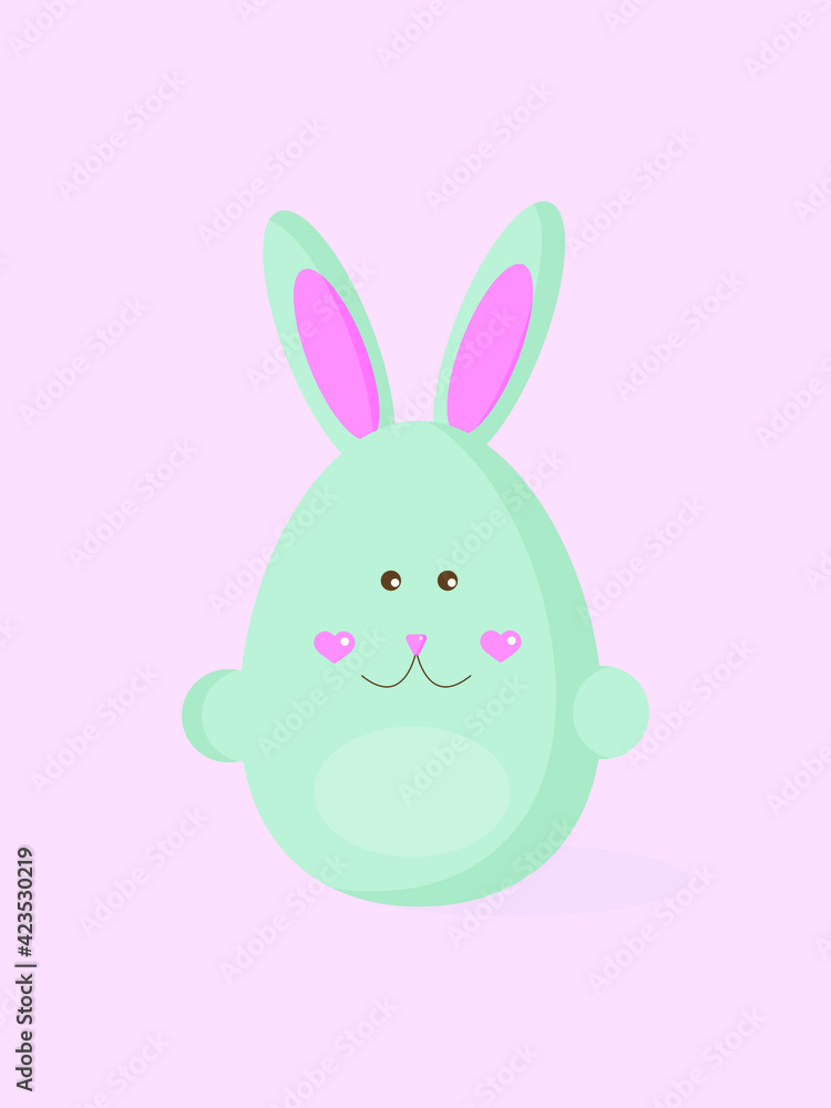 Fototapeta premium Cute easter bunny