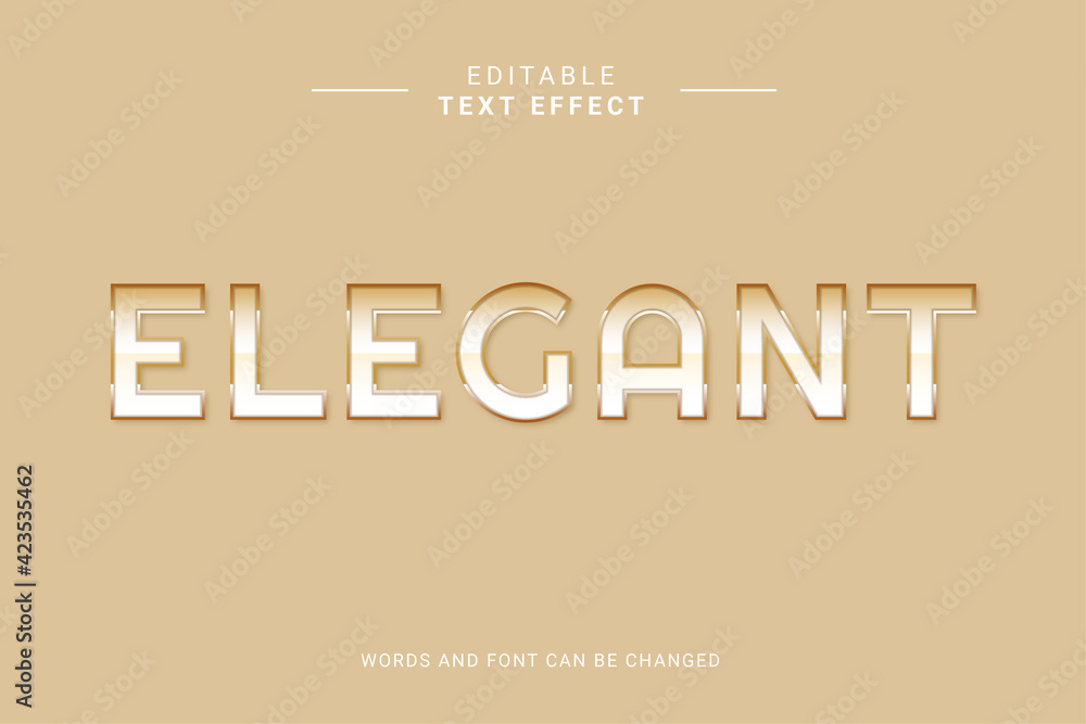 Obraz premium ELEGANT GOLD TEXT EFFECT